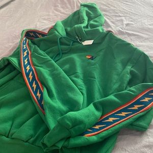 Aviator Nation Bolt Stripe Relaxed Hoodie